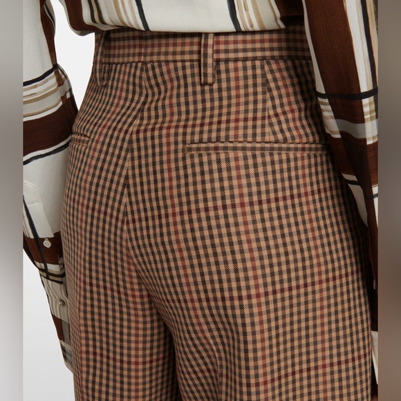 Dries Van Noten - Check Wool Wide-leg Porter Pants [BNWT] - Picture 5 of 14